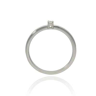 Fehér arany gyűrű 56-os méret (B51487)